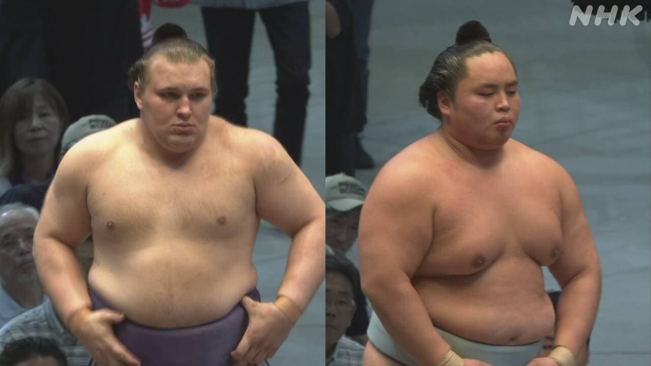 nhk.or.jpのニュース記事「安青錦と琴勝峰 トップの平幕2人 いずれも勝って2敗守る 琴勝峰は金星 大相撲名古屋場所13日目」の画像